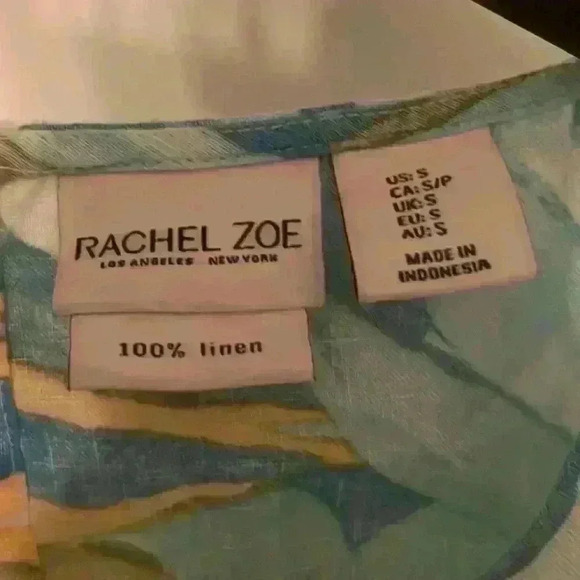 Rachel Zoe linen dress with pockets and we worn  size small - Picture 2 of 3